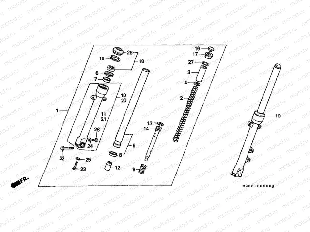 F-8 FRONT FORK