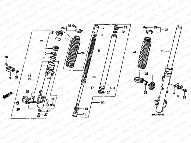 F-8 FRONT FORK