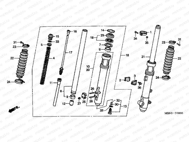 F-8 FRONT FORK