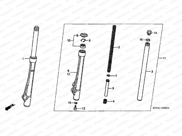 F-8 FRONT FORK
