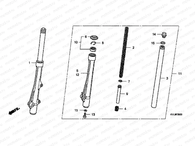 F-8 FRONT FORK