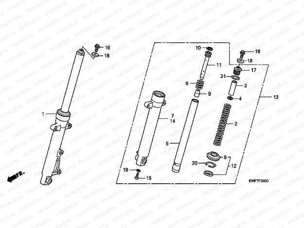F-8 FRONT FORK