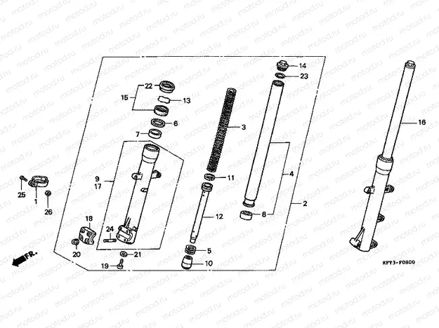 F-8 FRONT FORK