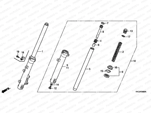 F-8 FRONT FORK