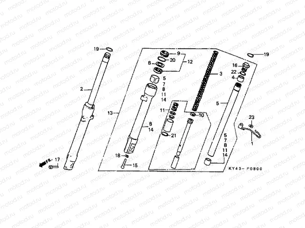 F-8 FRONT FORK
