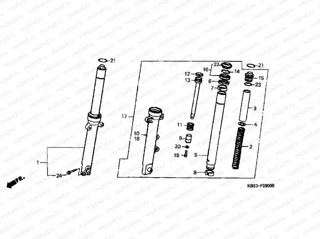F-8 FRONT FORK