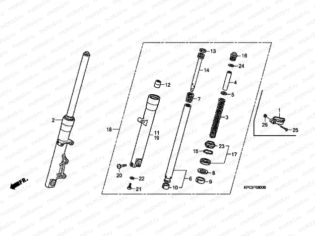 F-8 FRONT FORK