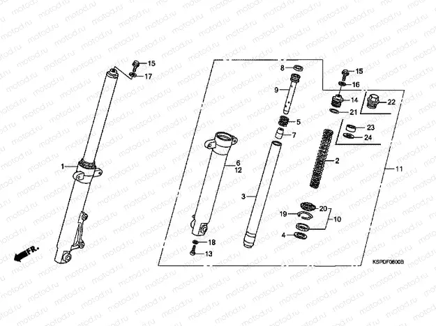 F-8 FRONT FORK
