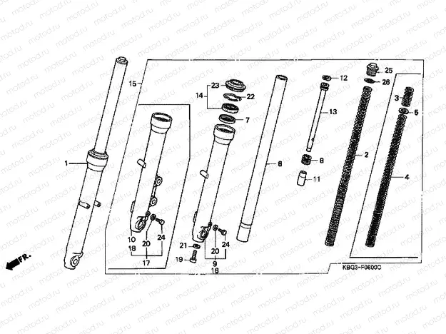F-8 FRONT FORK