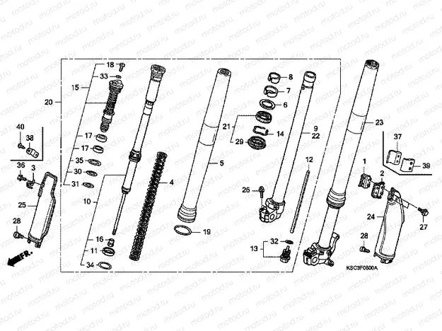 F-8 FRONT FORK
