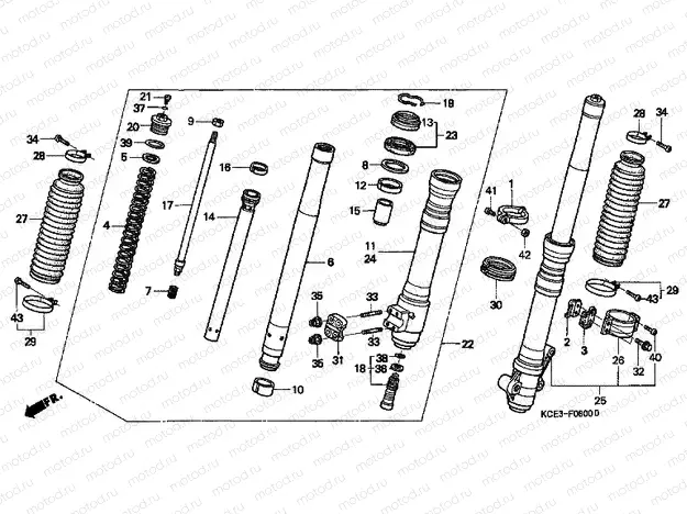F-8 FRONT FORK