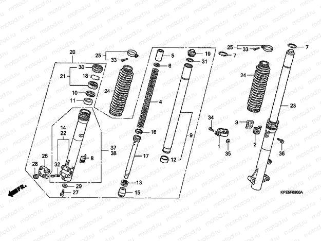 F-8 FRONT FORK