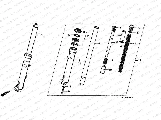 F-8 FRONT FORK