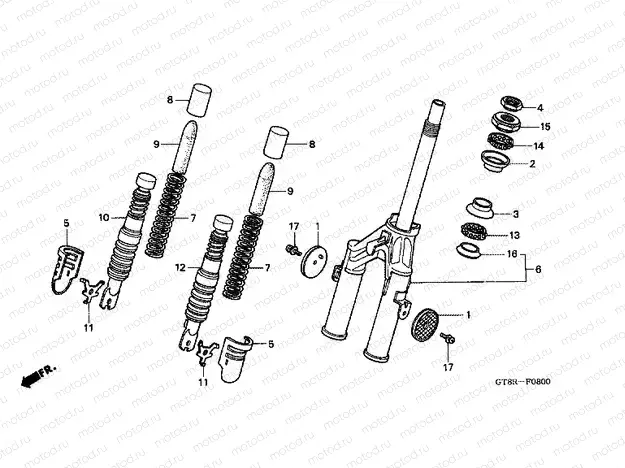 F-8 FRONT FORK