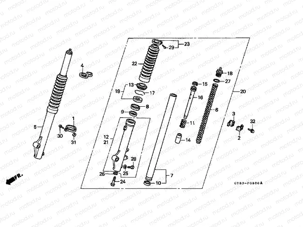 F-8 FRONT FORK