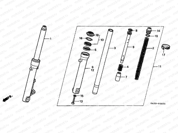 F-8 FRONT FORK