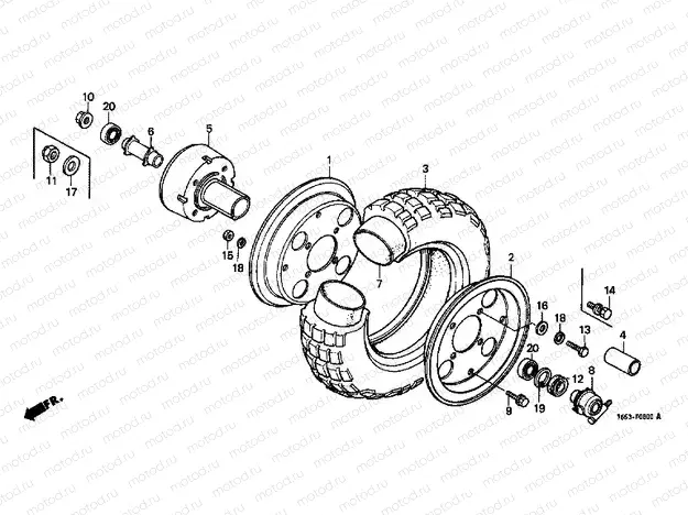 F-8 FRONT WHEEL