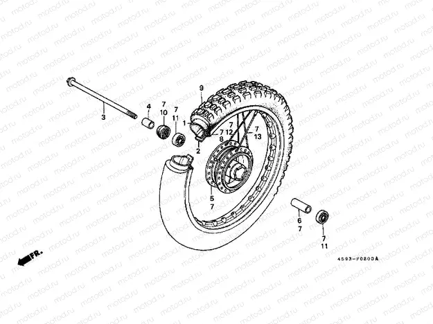 F-8 FRONT WHEEL