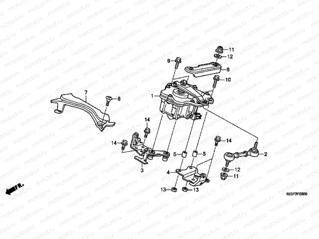 F-8 STEERING COLUMN SHOCK ABSORBER