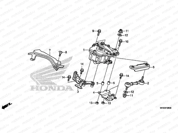 F-8 STEERING DAMPER