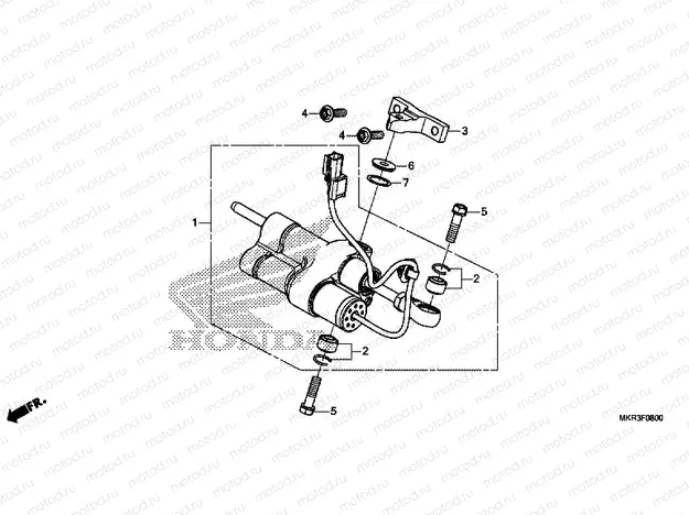 F-8 STEERING DAMPER