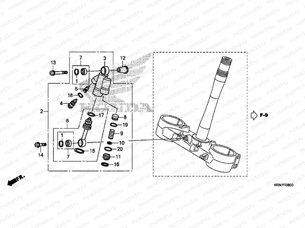 F-8 STEERING DAMPER