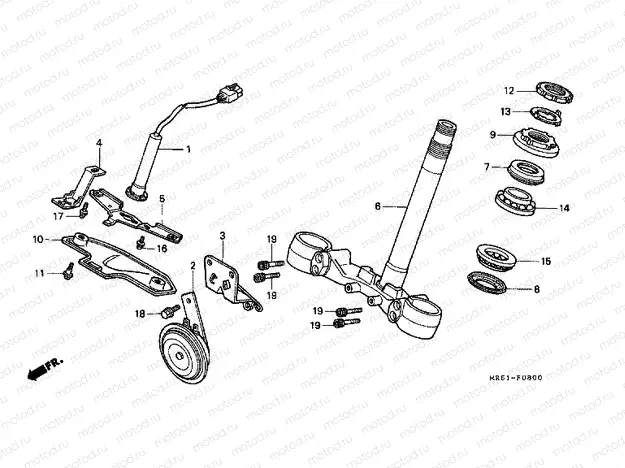 F-8 STEERING STEM