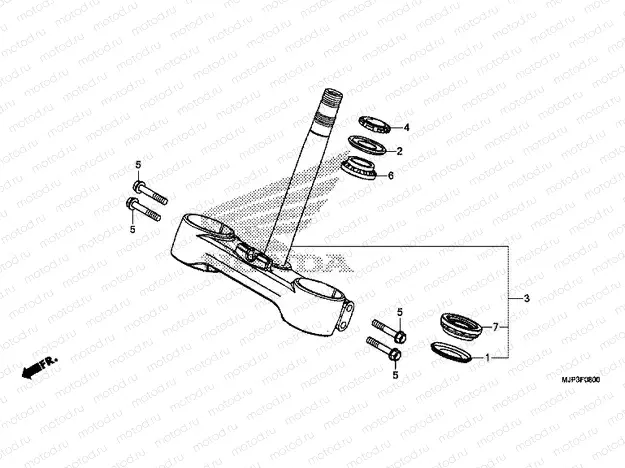F-8 STEERING STEM