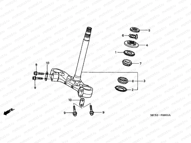 F-8 STEERING WHEEL