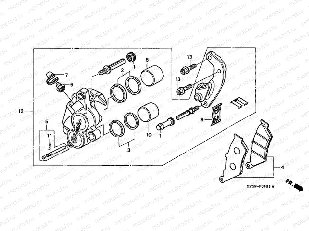 F-9-1 FRONT BRAKE CALIPER (2)