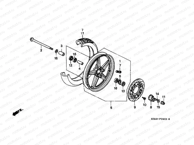 F-9-1 FRONT WHEEL (SI)