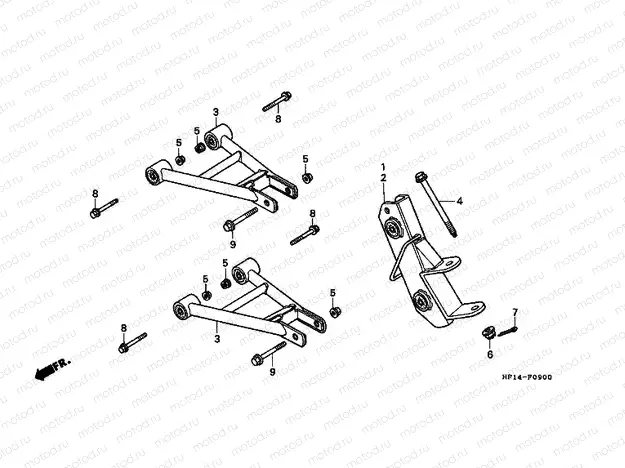 F-9 FRONT ARM