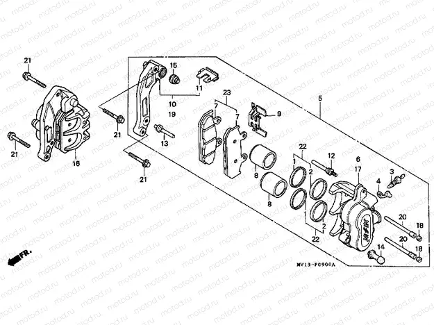 F-9 FRONT BRAKE CALIPER