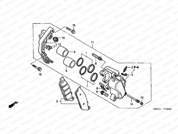 F-9 FRONT BRAKE CALIPER