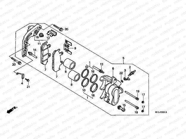 F-9 FRONT BRAKE CALIPER