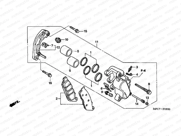 F-9 FRONT BRAKE CALIPER