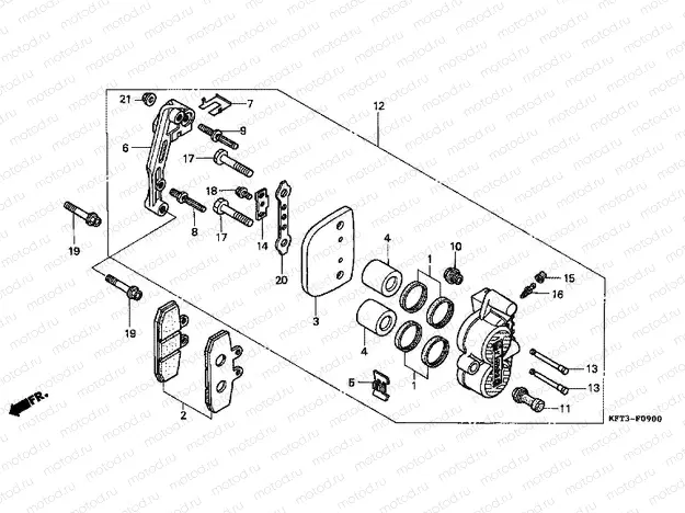 F-9 FRONT BRAKE CALIPER