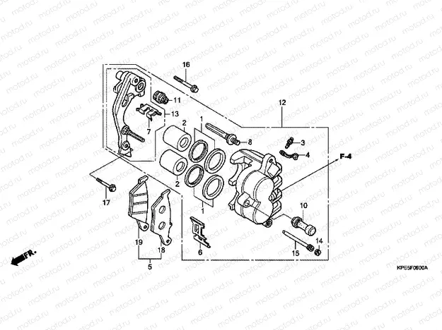 F-9 FRONT BRAKE CALIPER