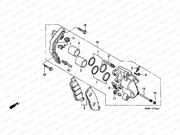 F-9 FRONT BRAKE CYLINDER