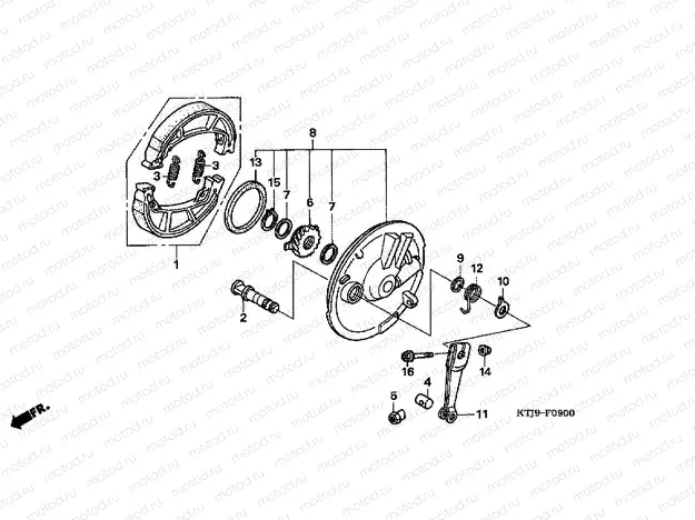 F-9 FRONT BRAKE PANEL