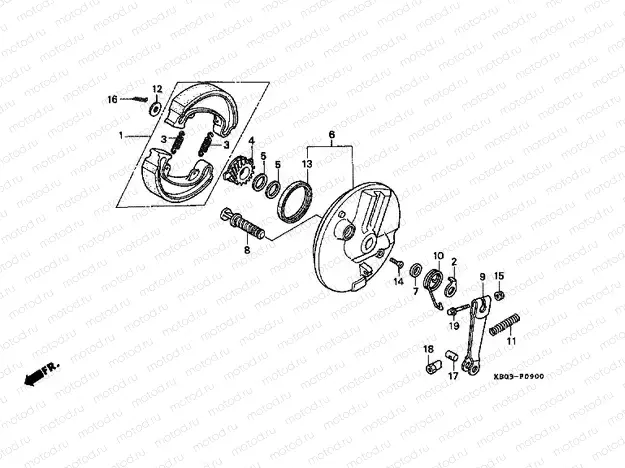 F-9 FRONT BRAKE PANEL