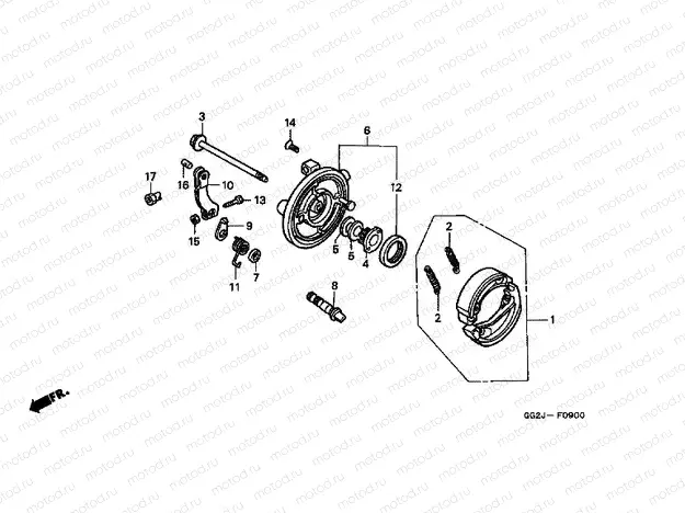 F-9 FRONT BRAKE PANEL