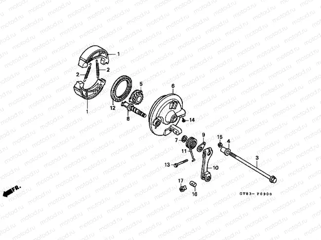 F-9 FRONT BRAKE PANEL