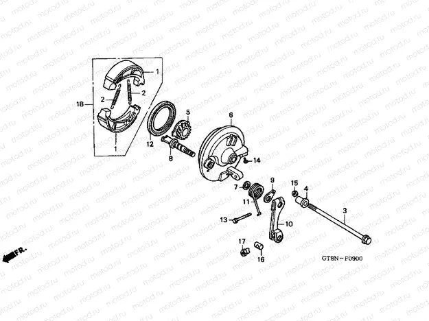 F-9 FRONT BRAKE PANEL