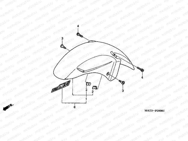 F-9 FRONT FENDER