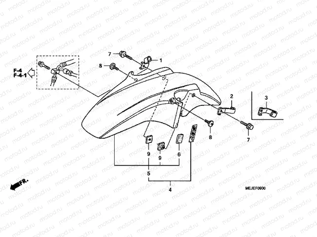 F-9 FRONT FENDER