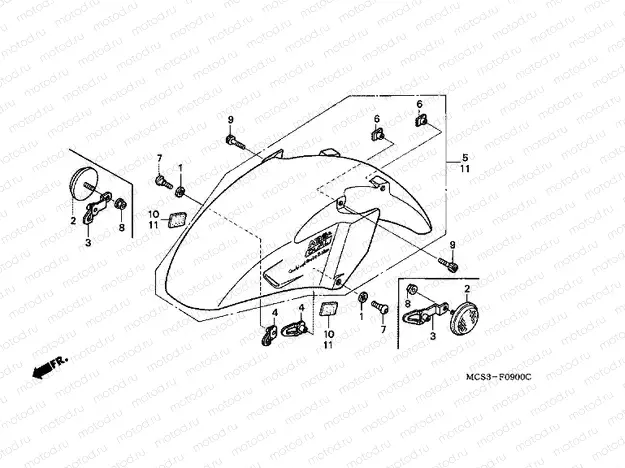 F-9 FRONT FENDER
