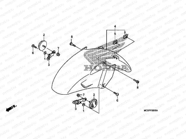 F-9 FRONT FENDER
