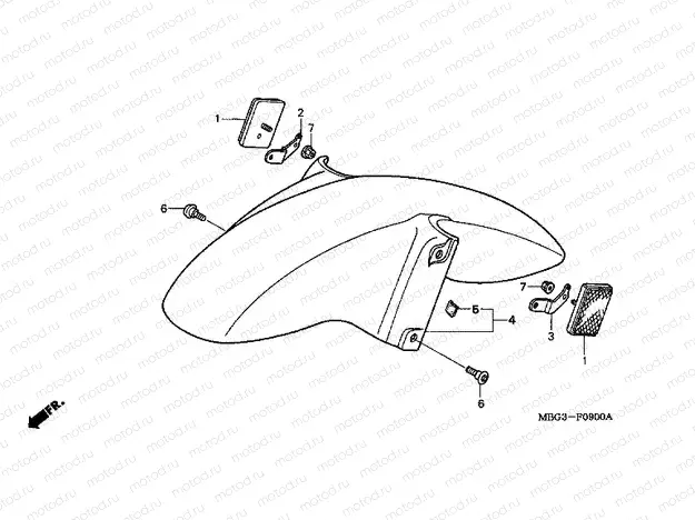 F-9 FRONT FENDER