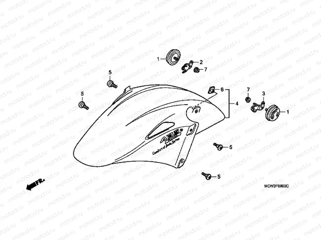 F-9 FRONT FENDER
